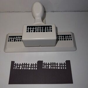 Martha Stewart Paper Punch Scary Fence  Edge Halloween Fall Crafts  Scrapbook